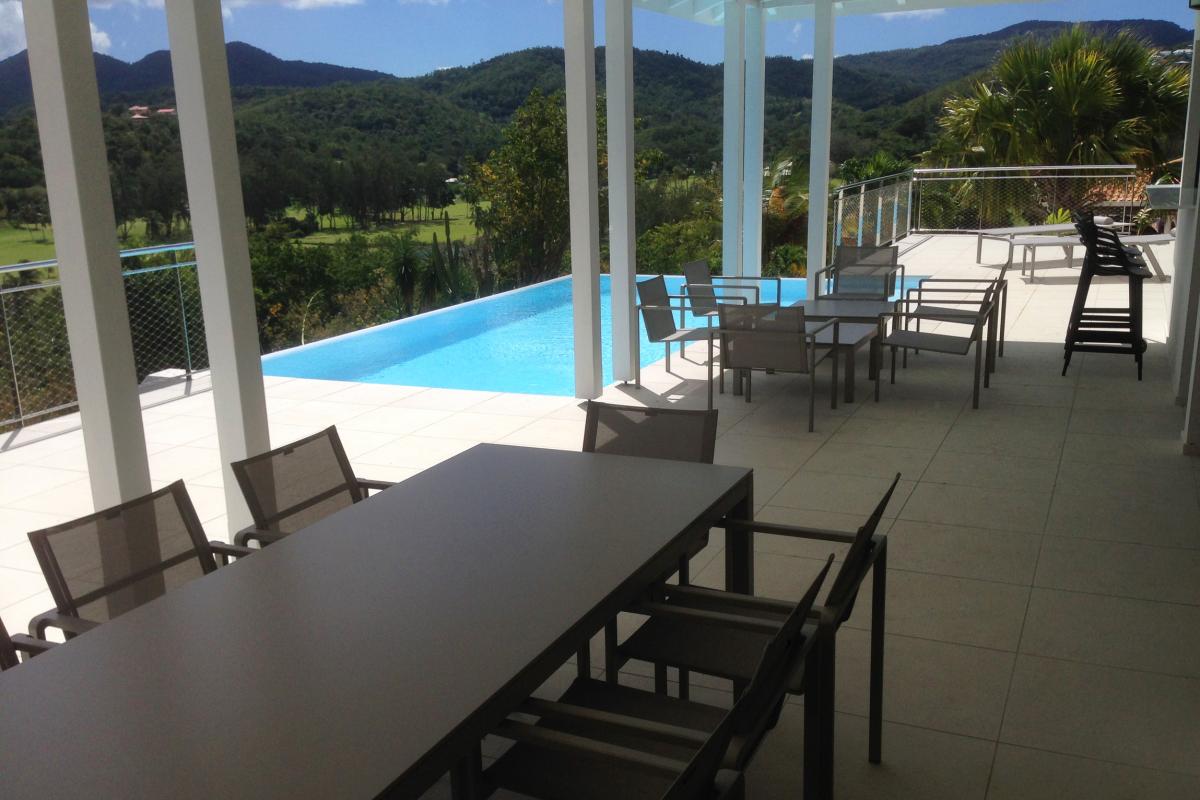 Location villa luxe Trois Ilets Martinique - Grande terrasse